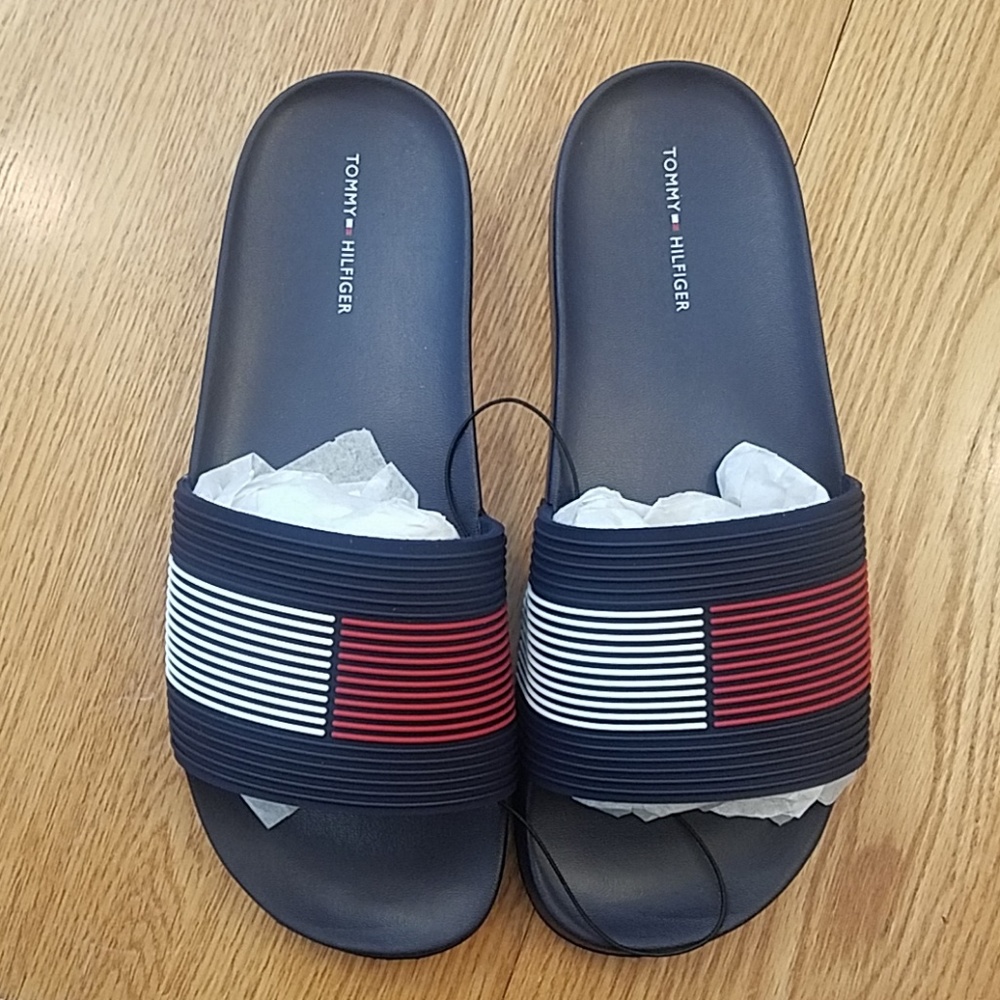 Tommy Hilfiger flip flops!
